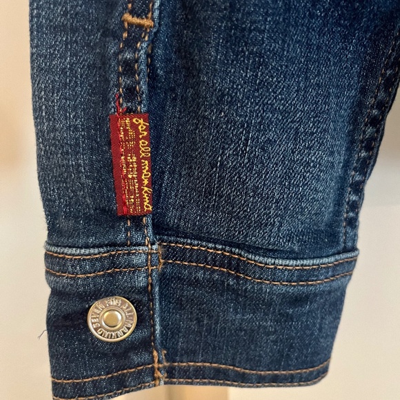 NWT 7 Seven for All Mankind Stretch Denim Jacket XL - Picture 2 of 5